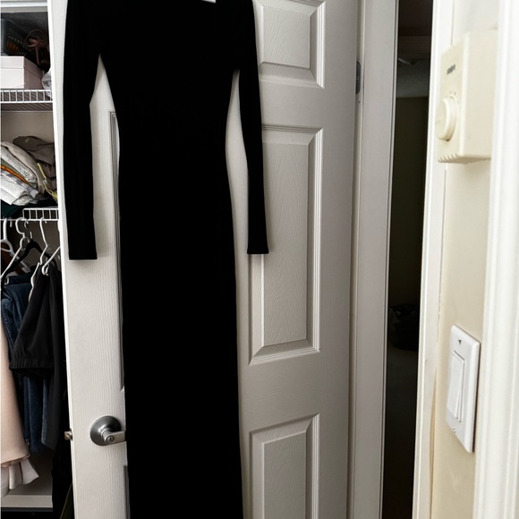 Dynamite Black ribbed Maxi Dress - Picture 1 of 3